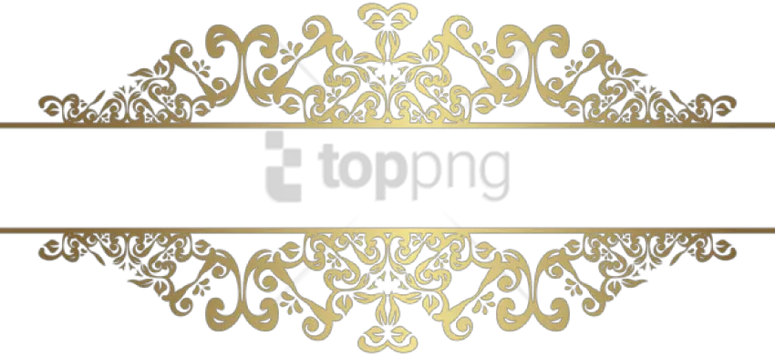  Free Png Download Gold Decorative Element Png Clipart Elegant Border Design Png