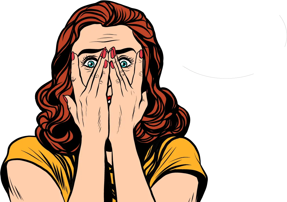  Shocked Woman Cartoon