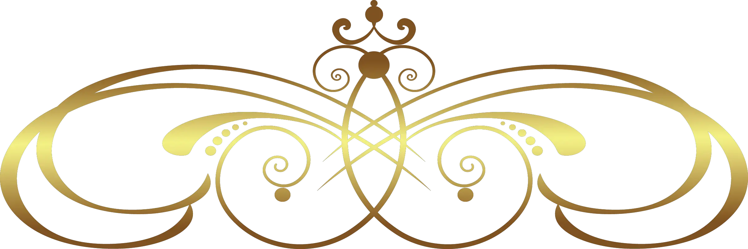  Vector Swirl Clipart Transparent Background Gold Swirl Border Design Png