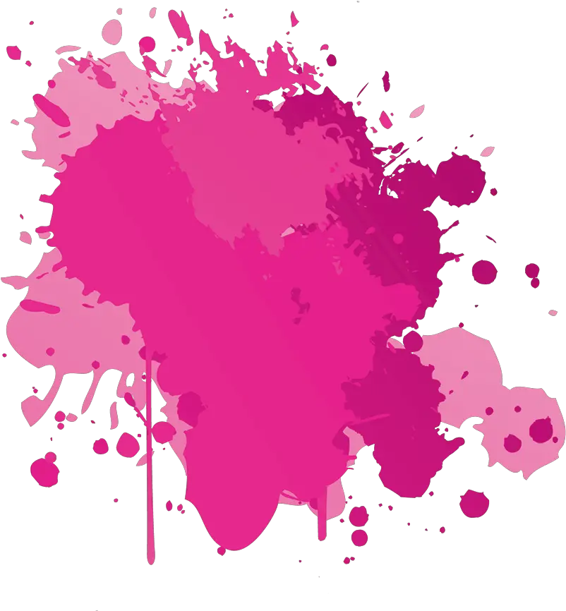  Pink Color Splash Red Paint Splatter Png