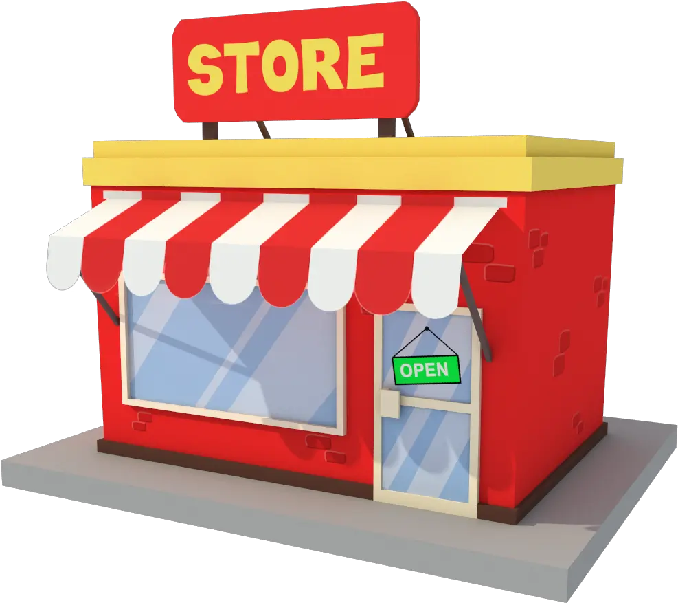  Cartoon Shop 3d Model