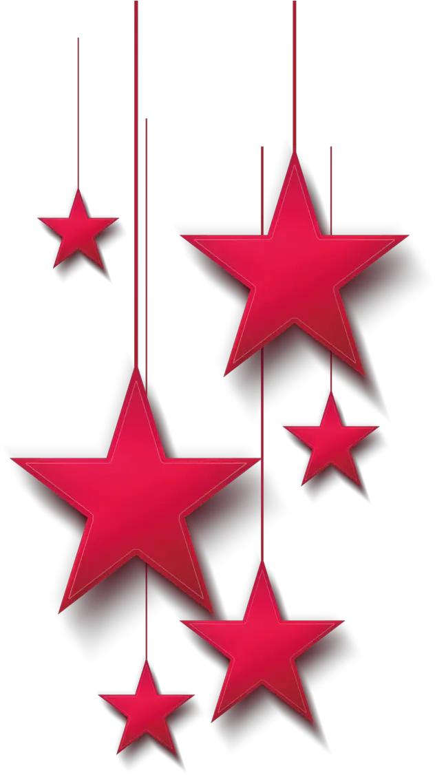  Transparent Clipart Of Stars Christmas Red Star Png