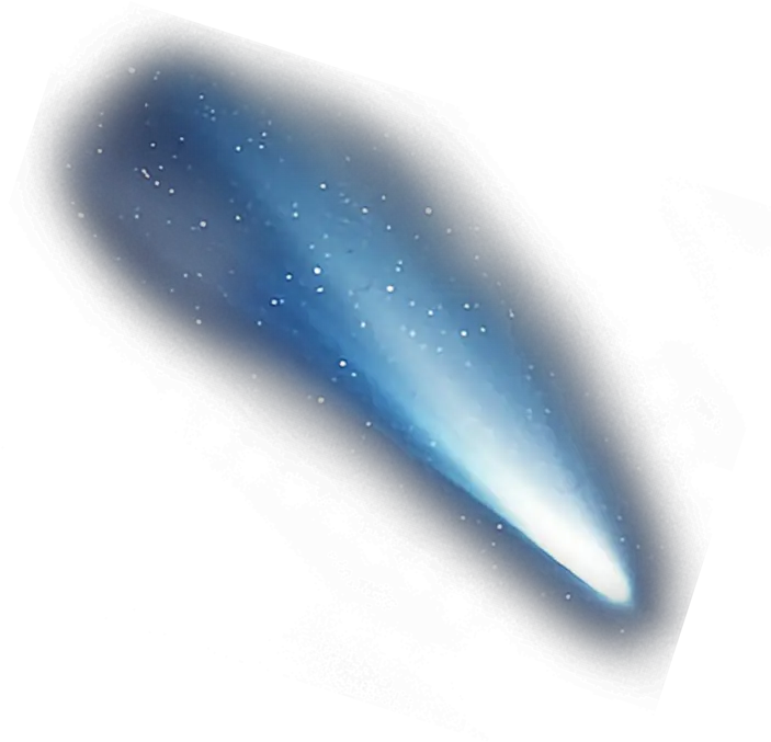  galaxy comet cpace star stars lights light ftestickers Comet