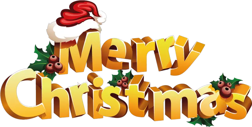  Stickers Texte Merry Christmas 3d Repositionnable Merry Christmas Sticker Png