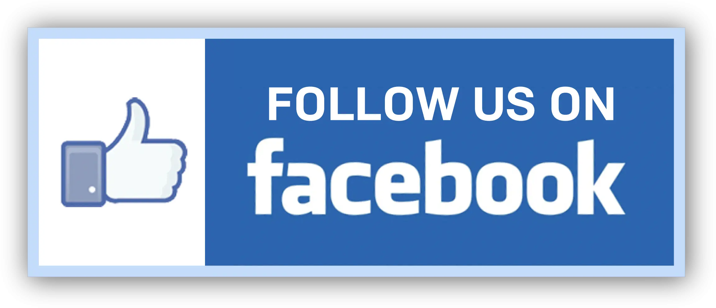  Follow Us On Facebook Button Png