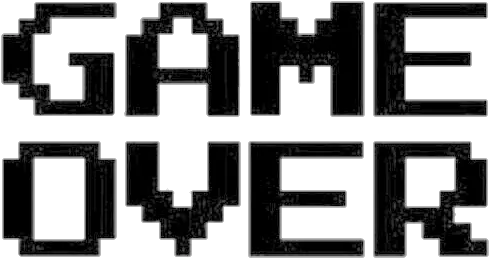  Game Over Png Game Over Transparent Text