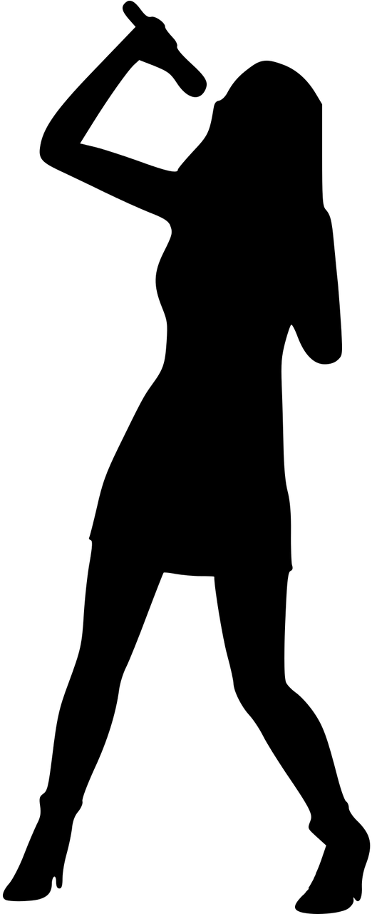  Silhouette Singing Woman Woman Singing Silhouette Png