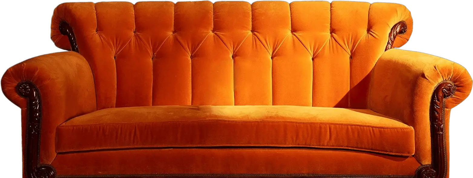  Friends Orange Couch Transparent