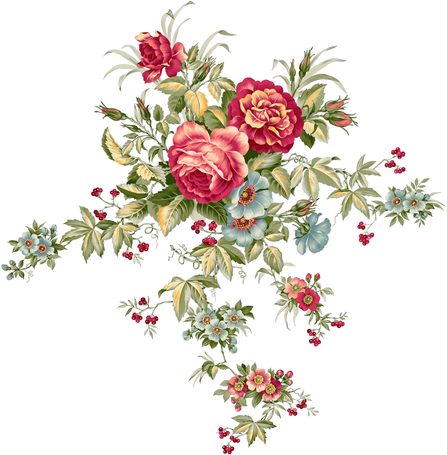 Vintage For Free Vintage Flowers Transparent Background
