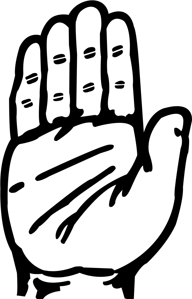  Congress Logo Black And Whaite Indian National Congress Symbol