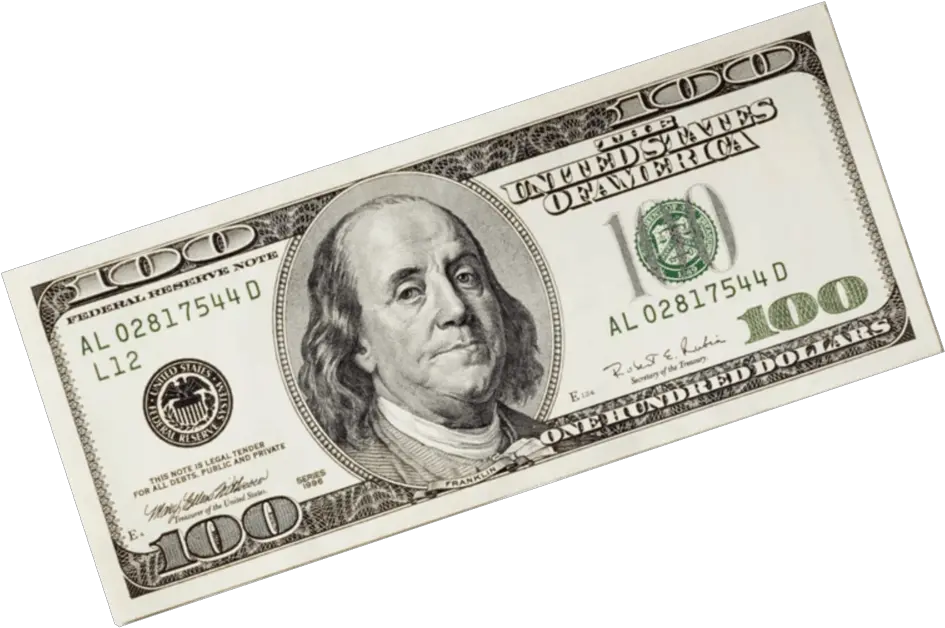  100 Dollar Bill 100 Dollar Bill Transparent