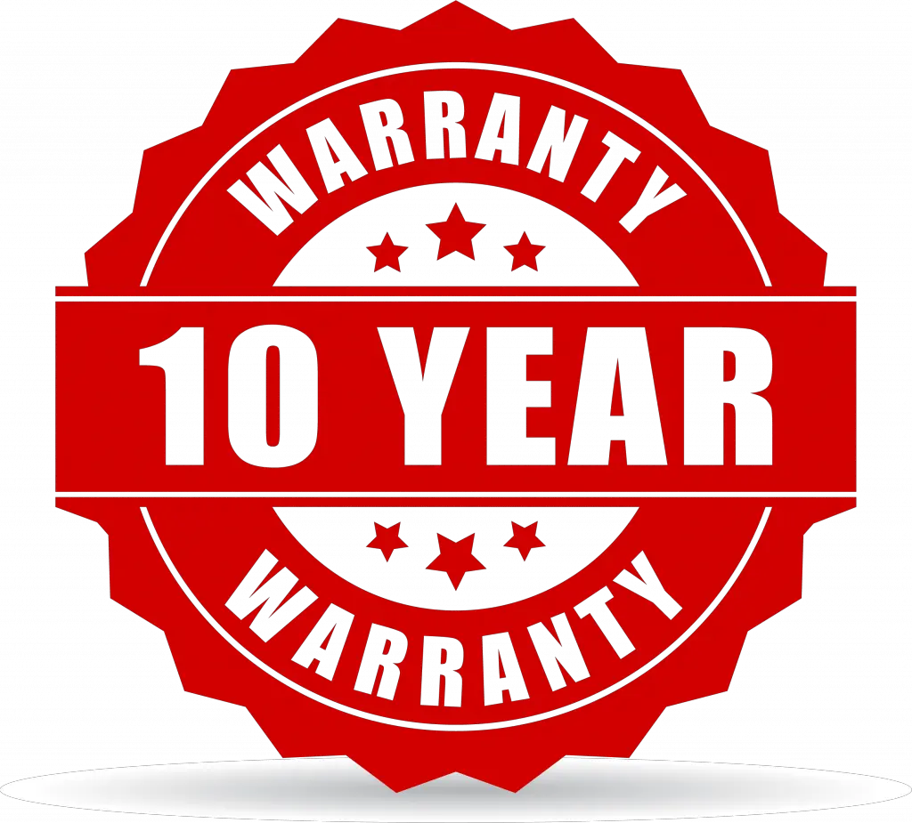  10 Year Warranty Png Emblem