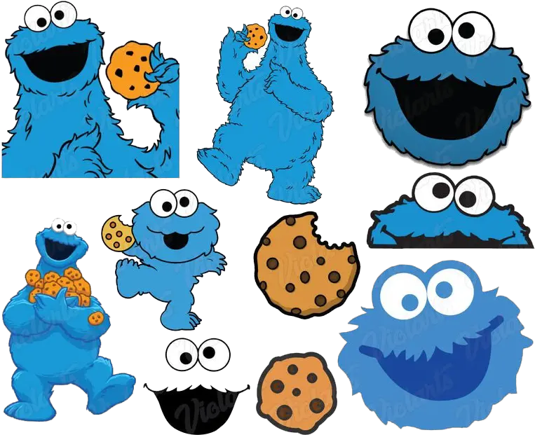  Cookie Monster Download Transparent Png Image Cookie Monster Face Svg