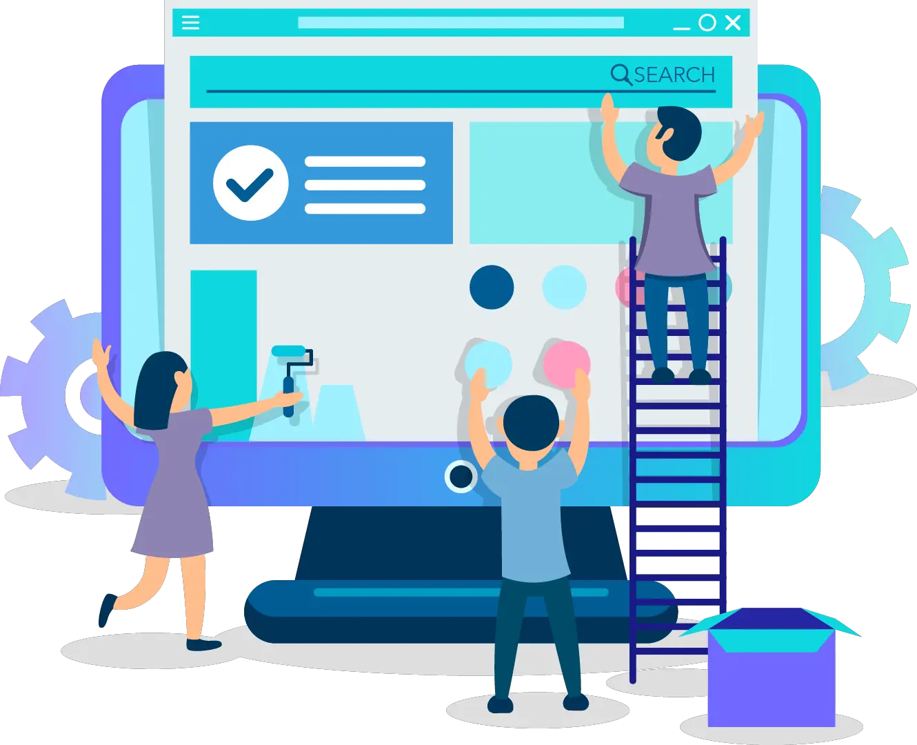 Website Designamp Development Website Development Vector Png