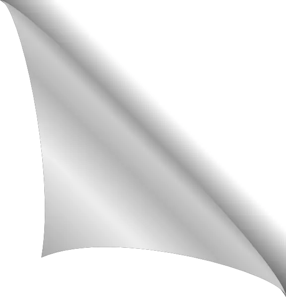  Transparent Curl Clipart Corner Page Turn Png