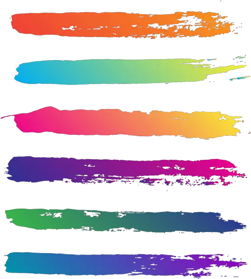  Creative Abstract Colorful Brush Stroke Vector