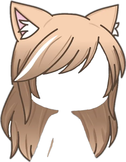  cute kawaii hair gacha gachalife edits white Gacha Life Drawings Hair