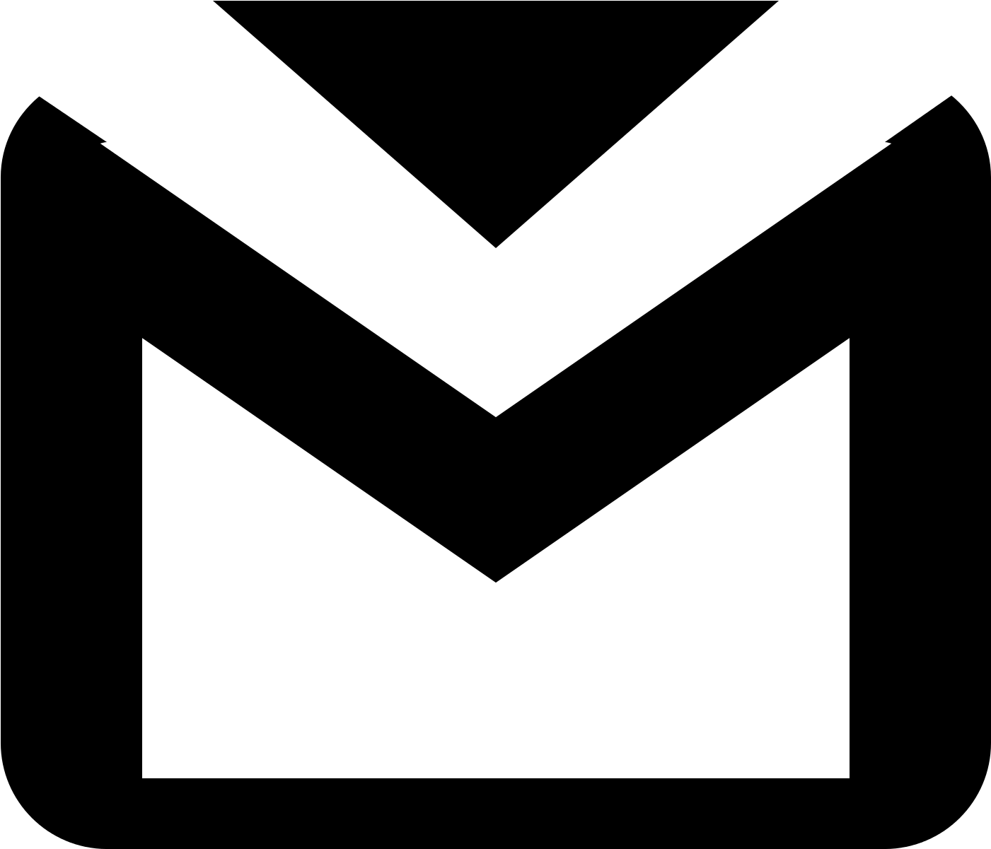  Computer Icons Gmail Email Black Black And White- Gmail Logo Black Background