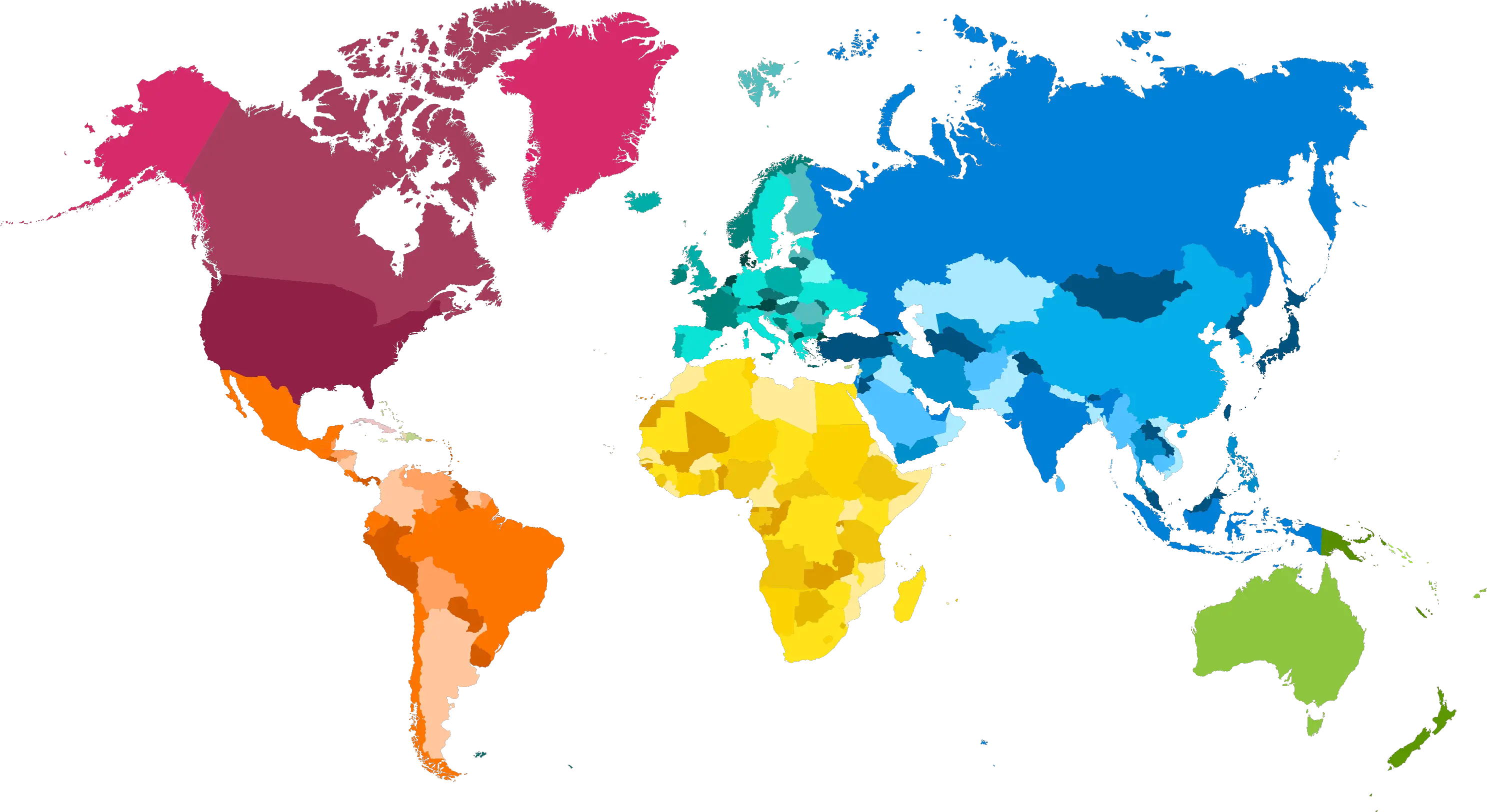  World Map Transparent Images World Map Colorful Png