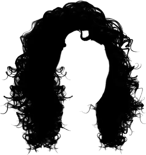  Transparent Long Curly Hair Silhouette Brown Curly Hair Transparent