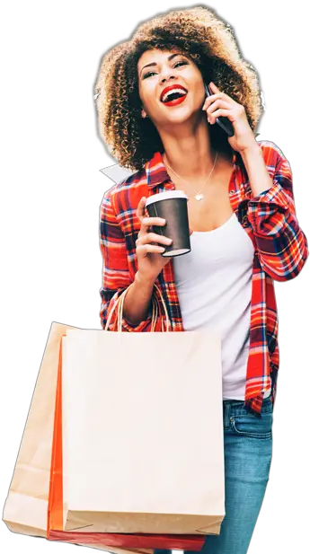  Happy Girl Shopping Png
