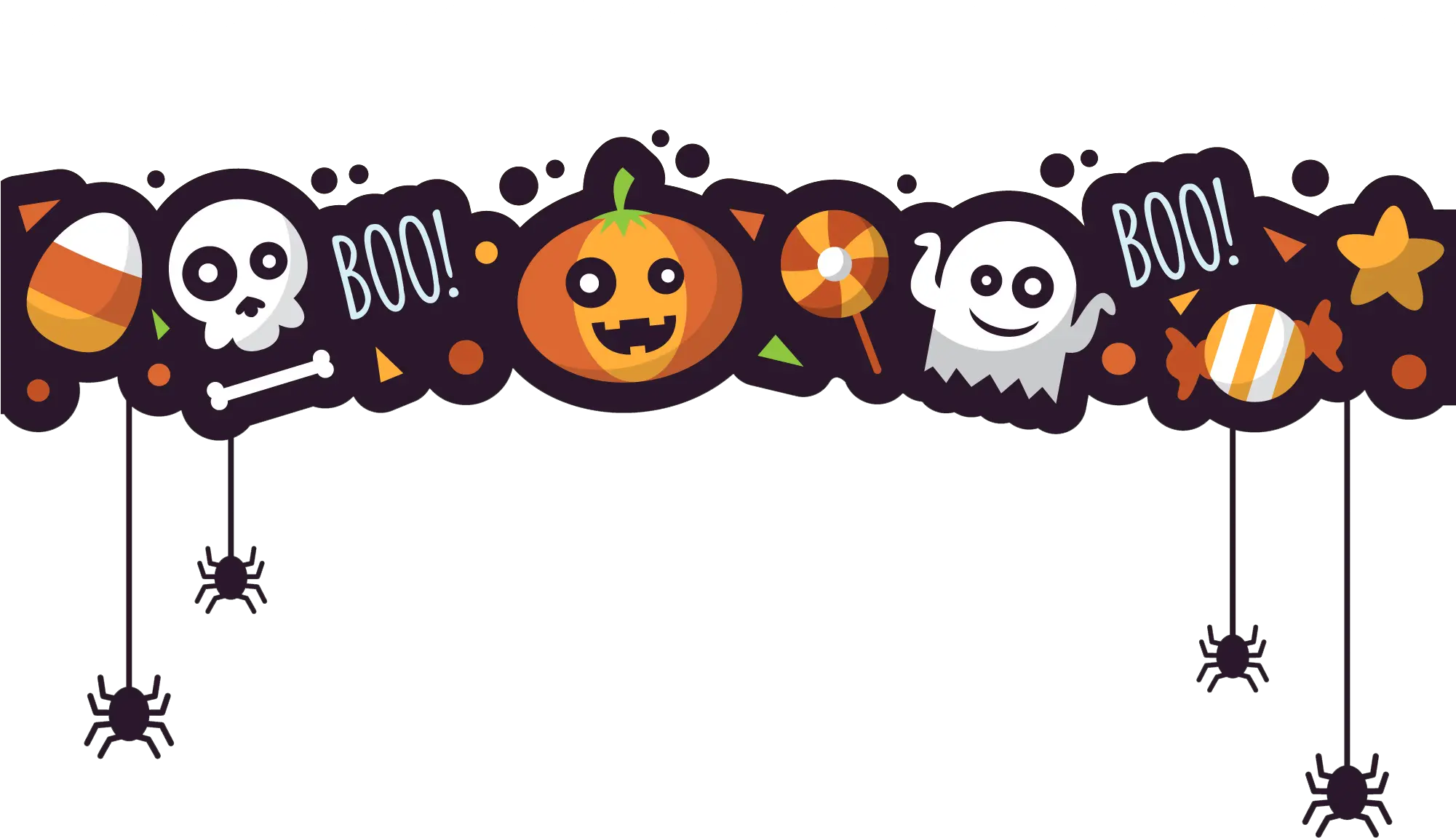  Transparent Pumpkin Vector Png Transparent Background Halloween Border