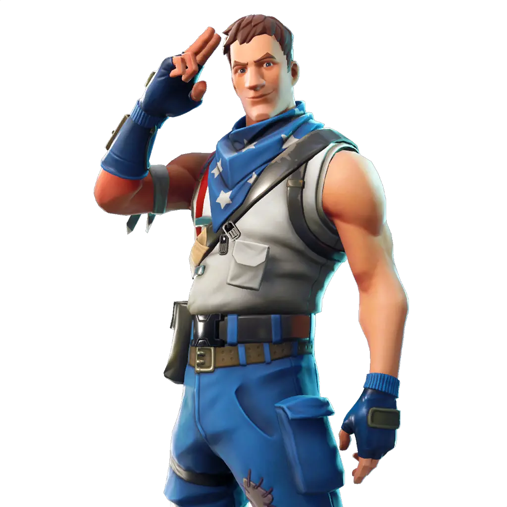  Fortnite Battle Royale Character Png Star Spangled Trooper Png