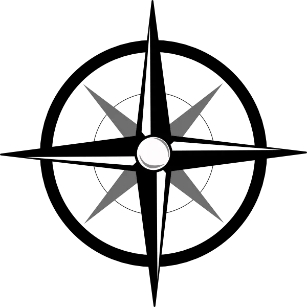  Simple Compass Icon Compass With North On The Left