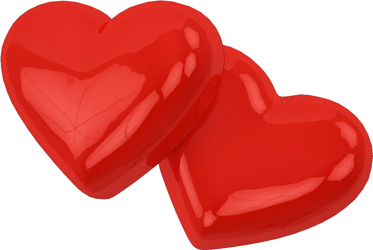  Two Love Hearts Png Image Heart Love Symbols