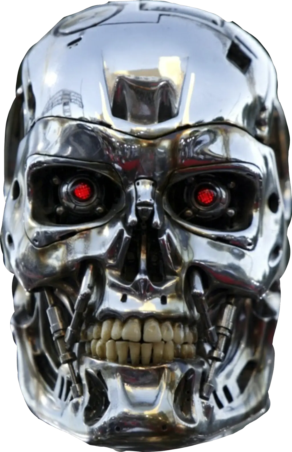 terminator Robot Half Face Png