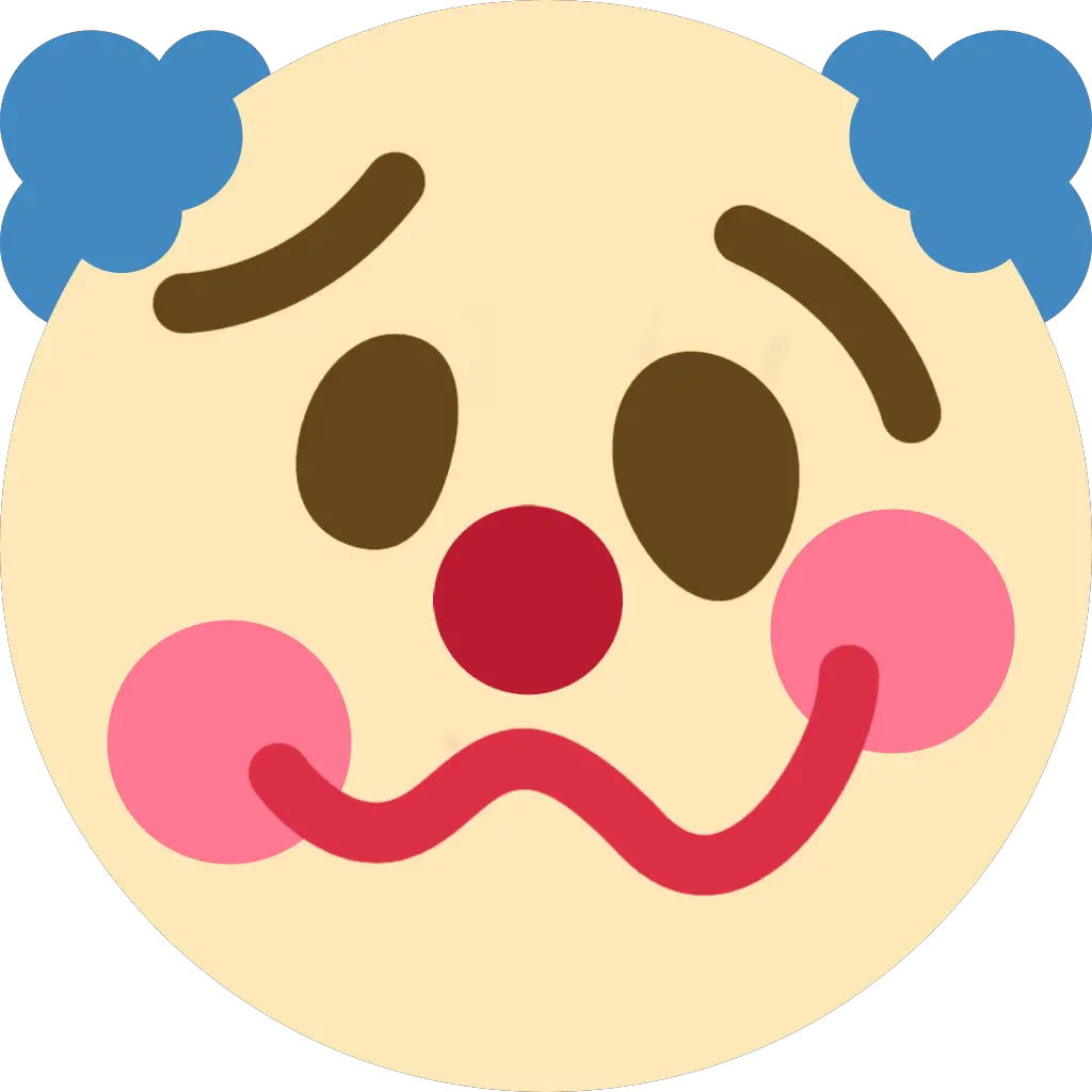  Woozy Clown Discord Emoji Pensive Clown