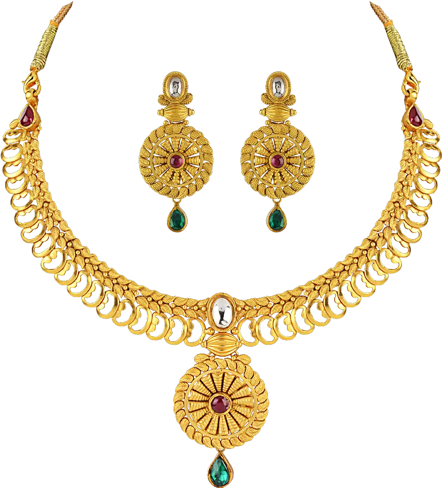  Gold Jewellery Set Png