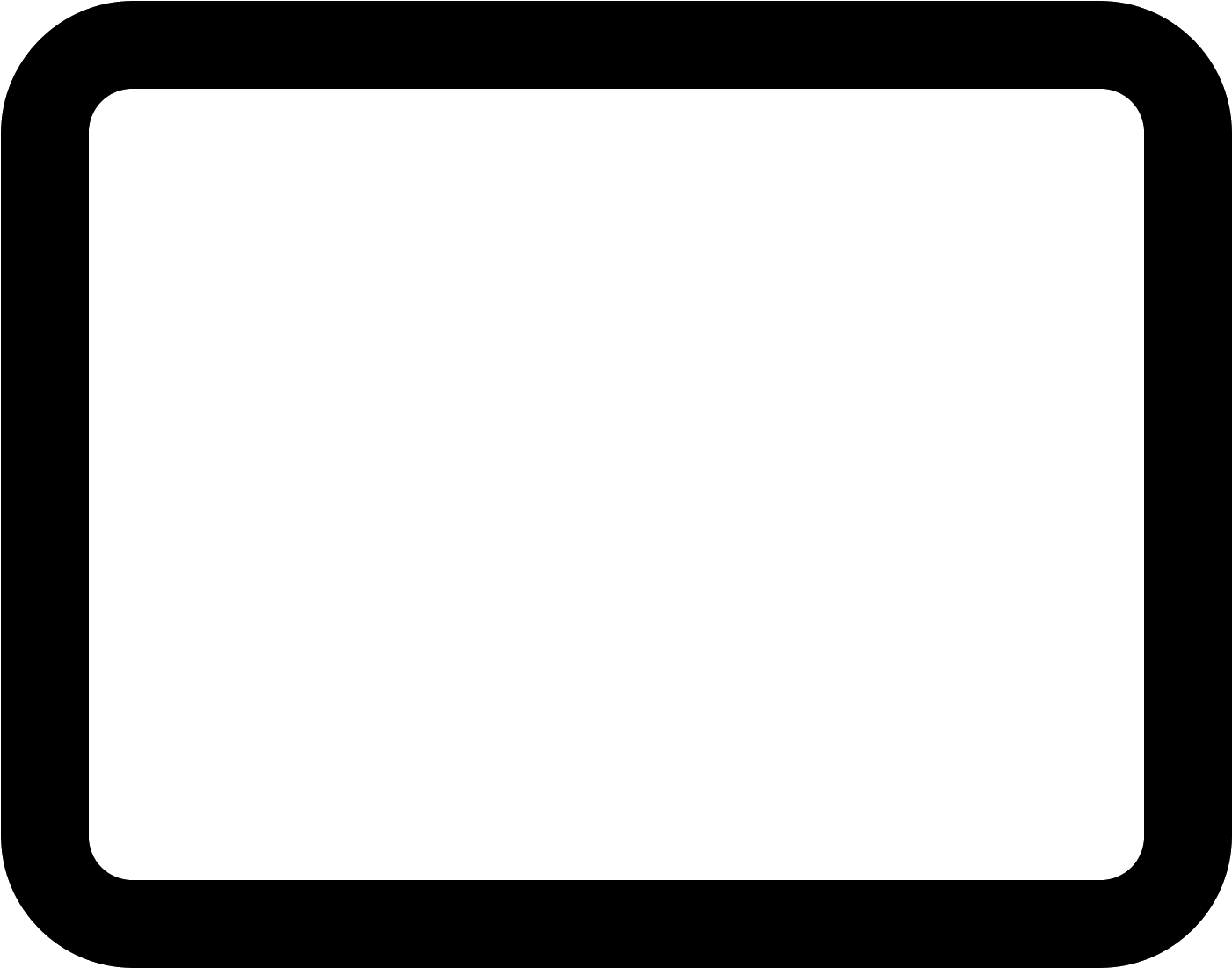  Rounded Rectangle Stroked Icon Cell Phone Png Vector
