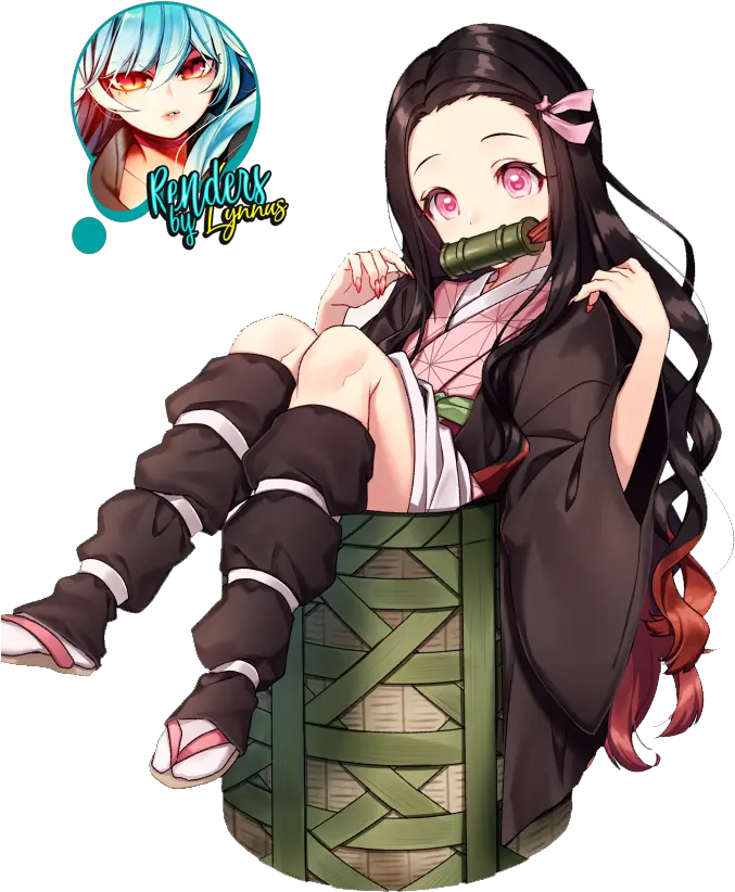  kimetsunoyaiba demonslayer nezuko tanjiro zenitsu Nezuko In Basket Fanart
