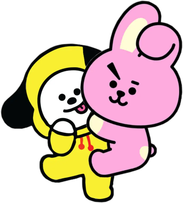  cooky chimmy bt21 bts kpop characters love cute Bt21 Cooky And Chimmy