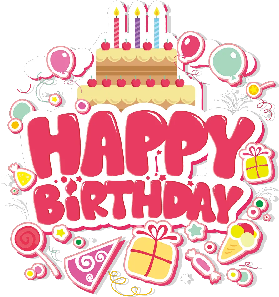  Happy Birthday Girl Clipart