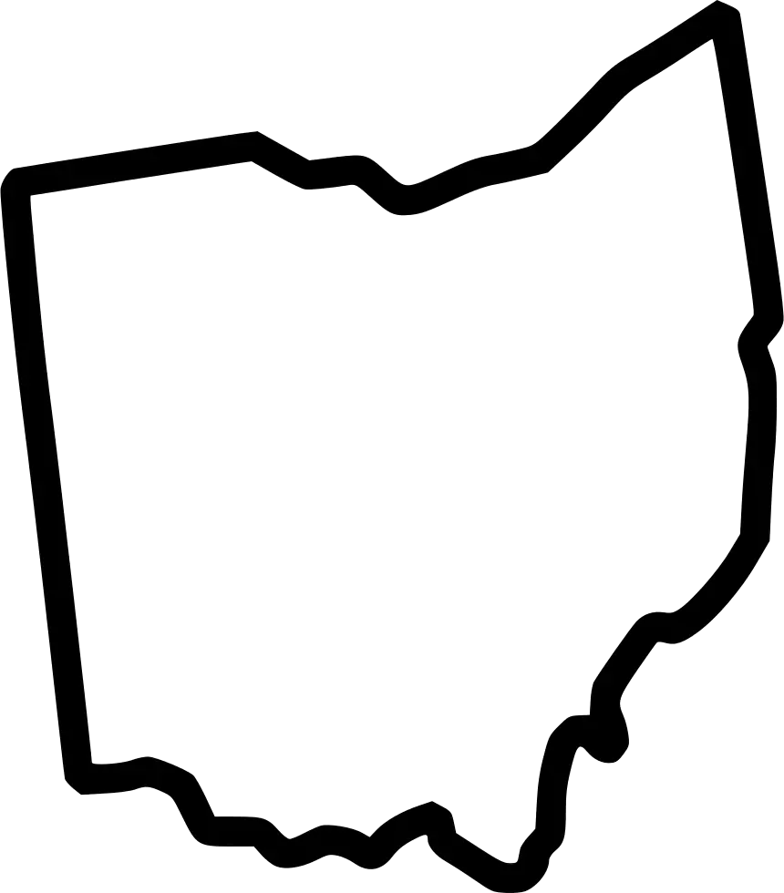  Ohio Outline Png State Of Ohio Svg Free