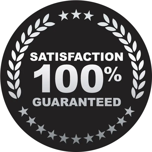  Satisfaction Guaranteed Badge 100 Satisfaction Guarantee Icon