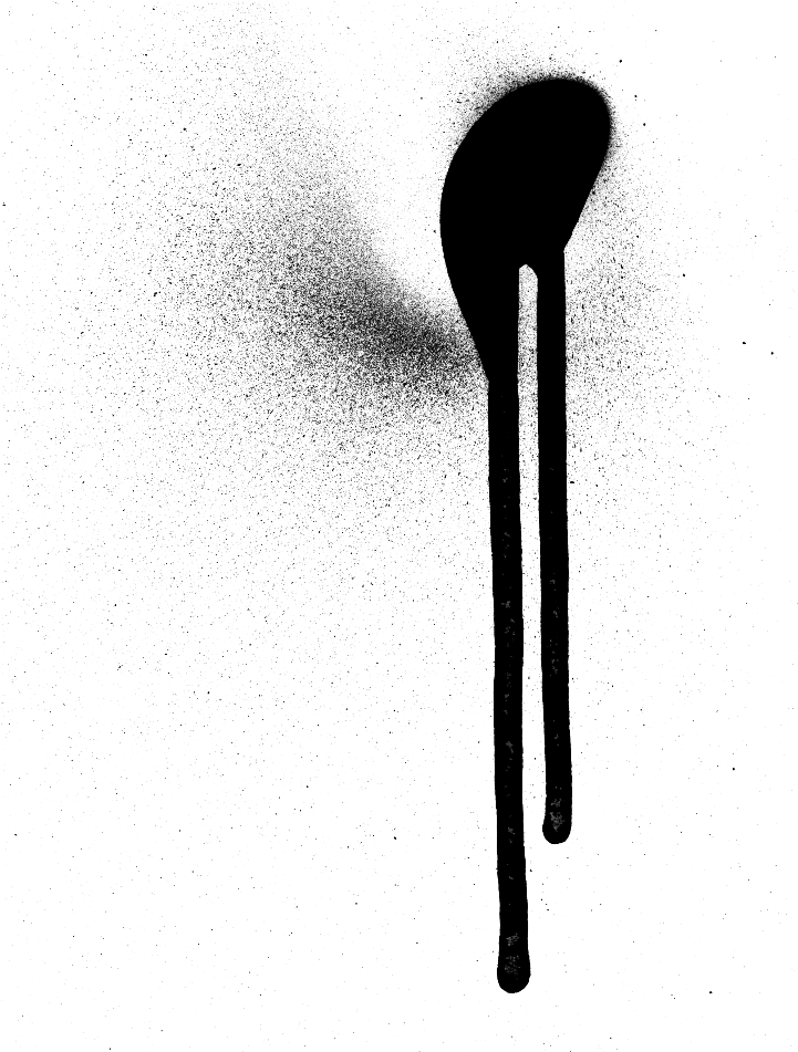 Spray Paint Drip Png Monochrome