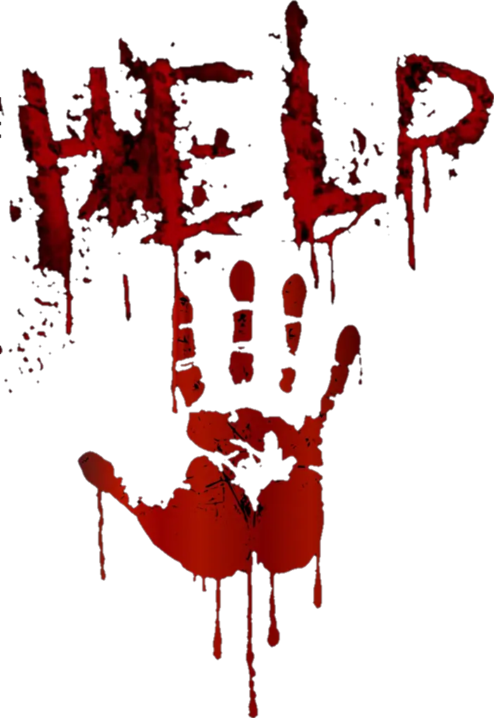  help helpme ayuda ayudame scary terror sangre Forensics Bloody Hand