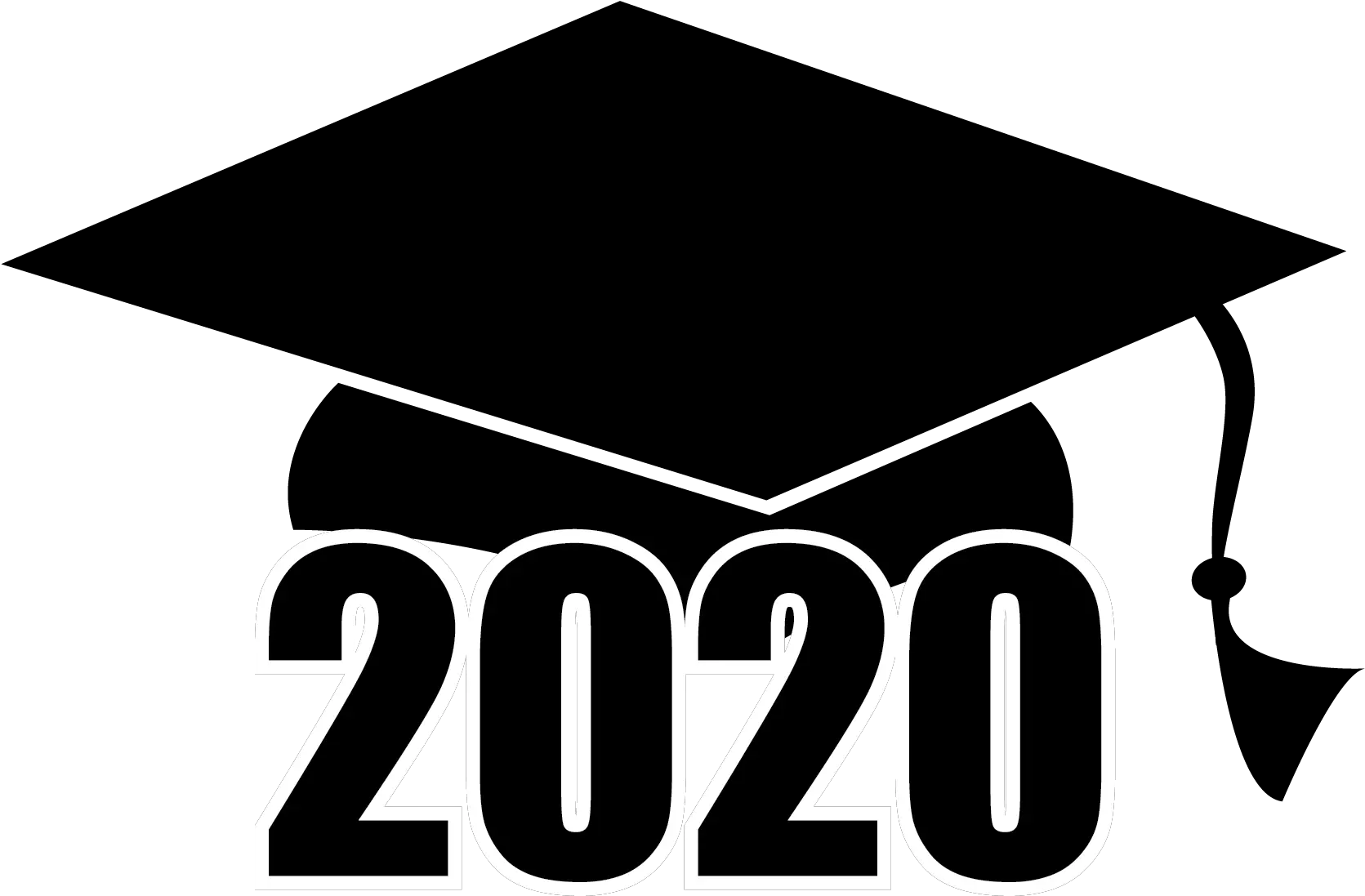 2020 With Graduation Cap