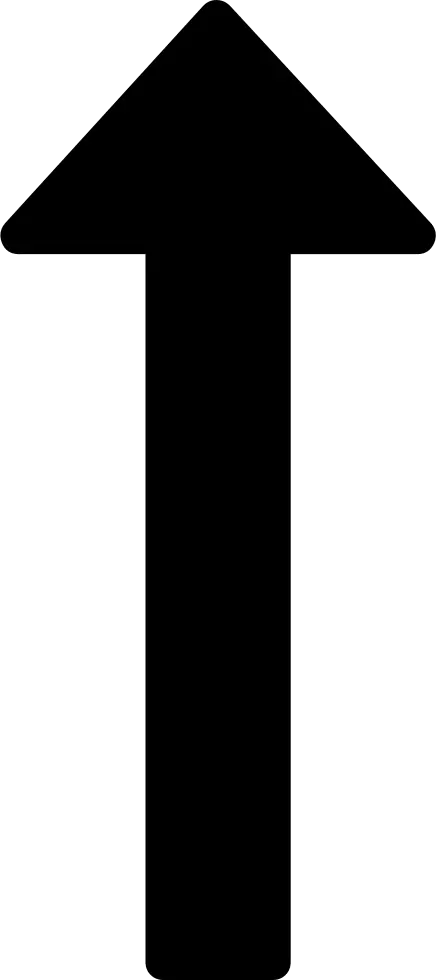  Transparent Black Up Arrow Png Long Arrow Up Png