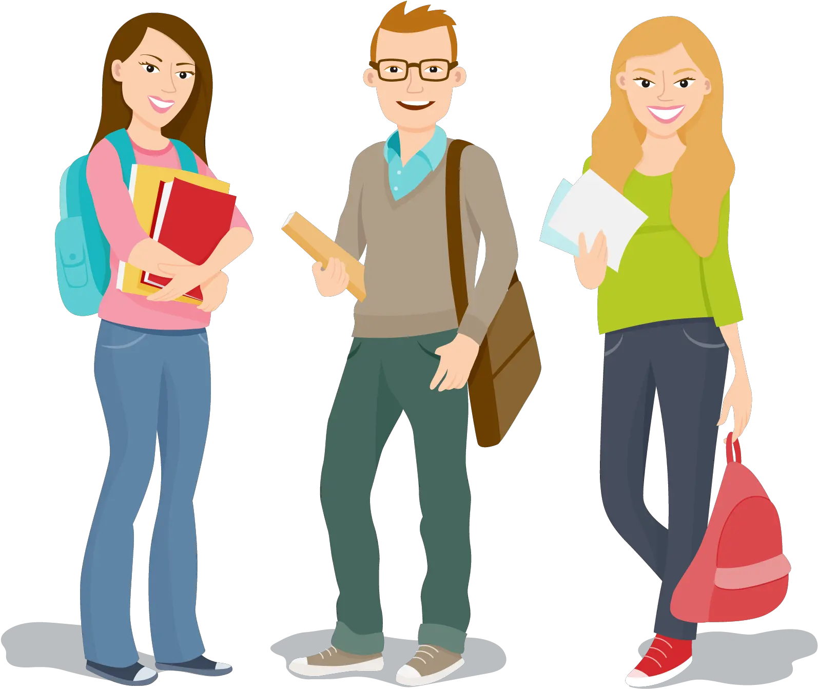 Student Png College Student Cartoon Png