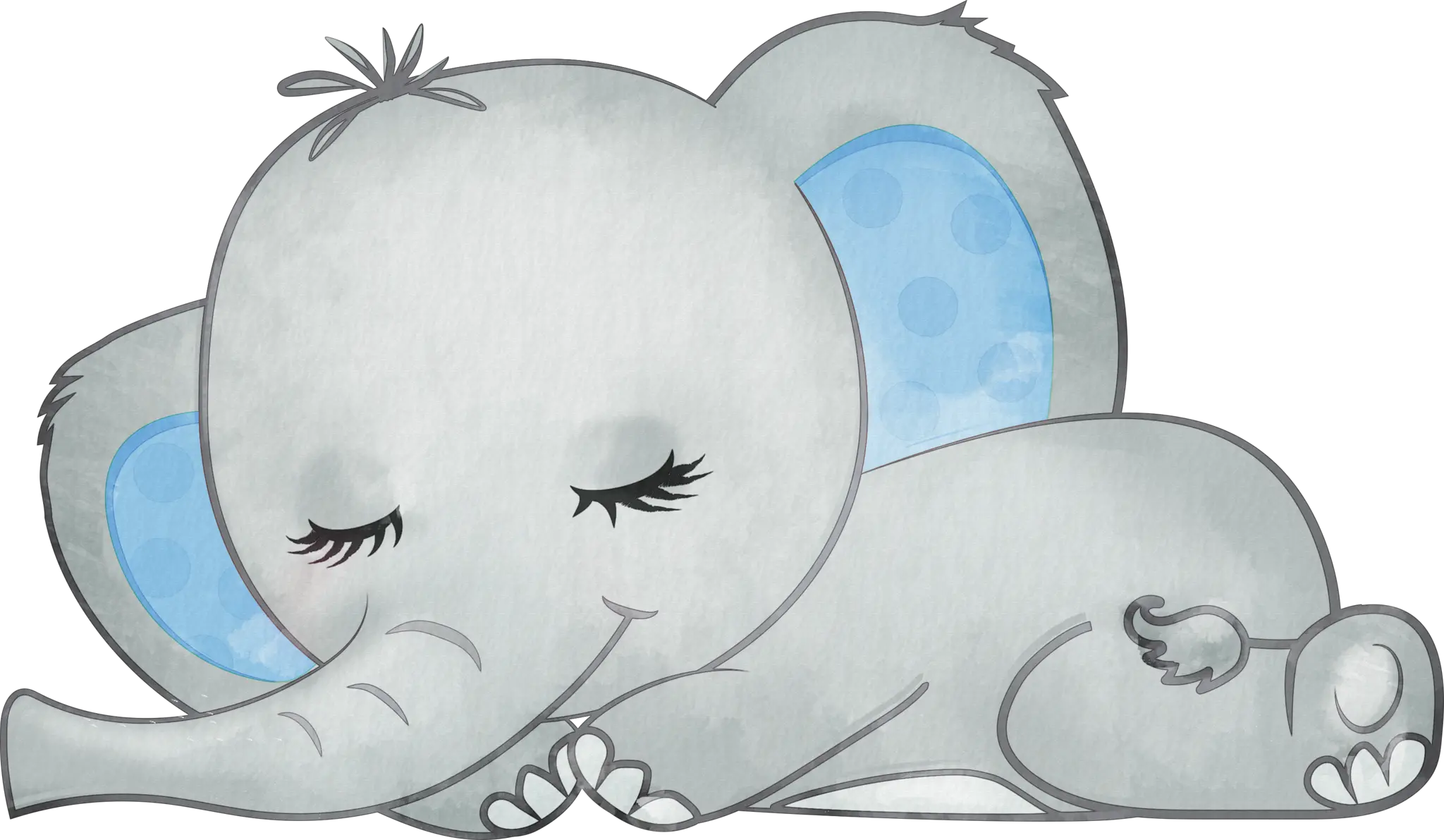 Pink Baby Elephant Animated