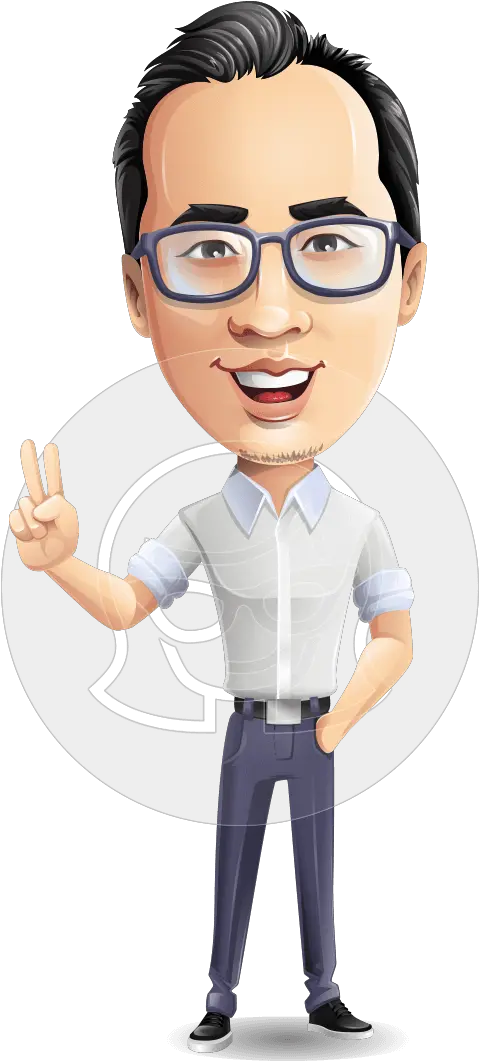  Cartoon Chinese Man Vector Character Vector Cartoon Man