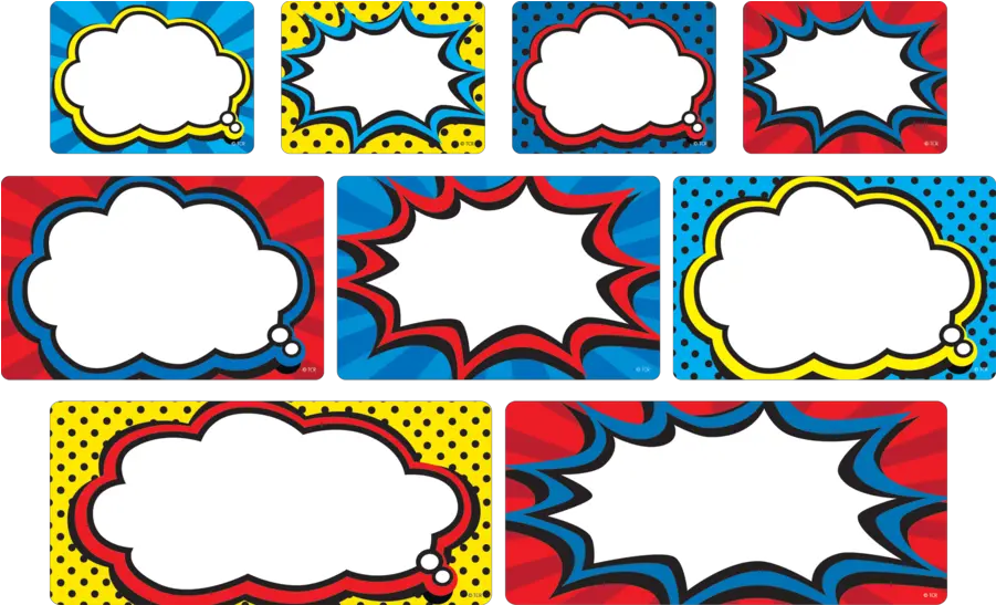  Super Hero Name Tags