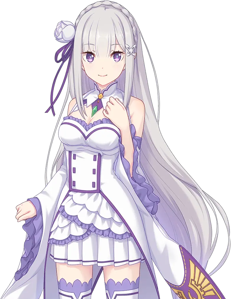  Princess Connect Re Emilia Re Zero Png
