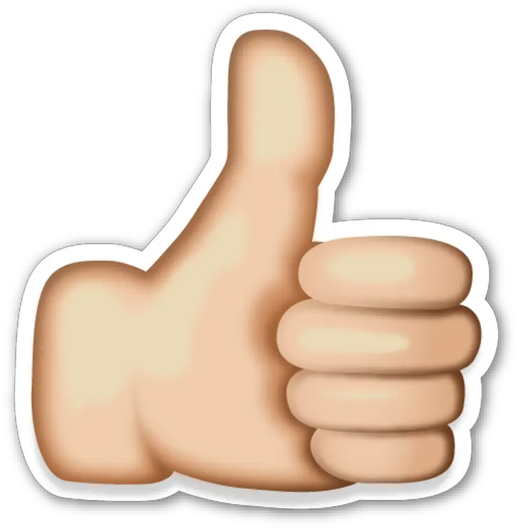  Thumbs Up Transparent Like Emoji Png