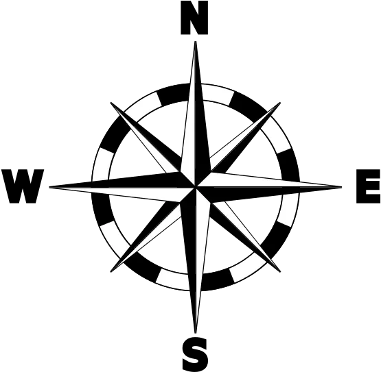  North Compass Rose Map Clip Art Map Simple Compass Rose