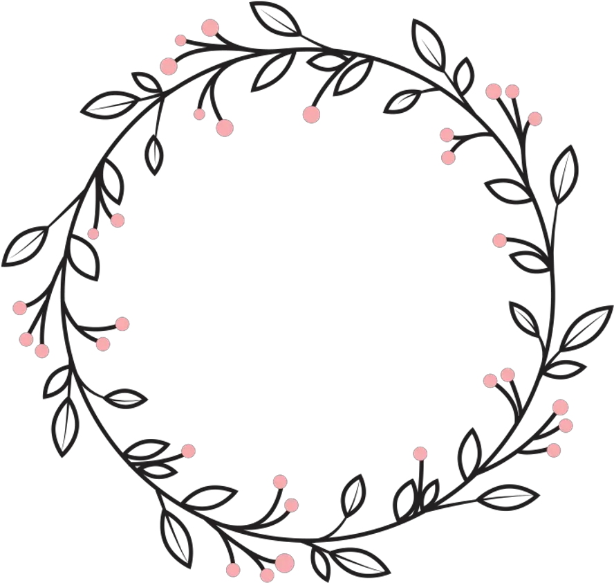  Berries Leaves Vines Wreath Swirls Decoration Icon Circle Leaf Border Png